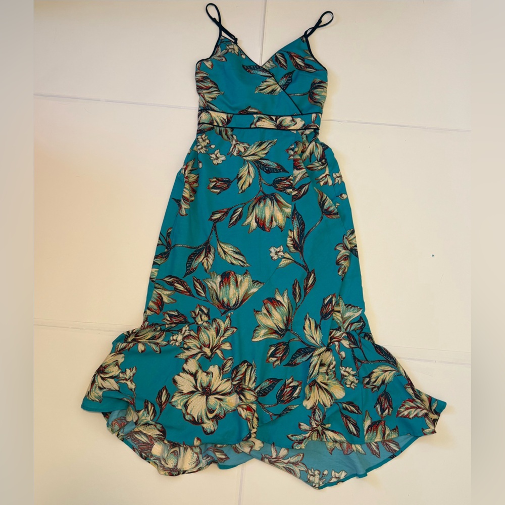Floral Teal Women's Dress